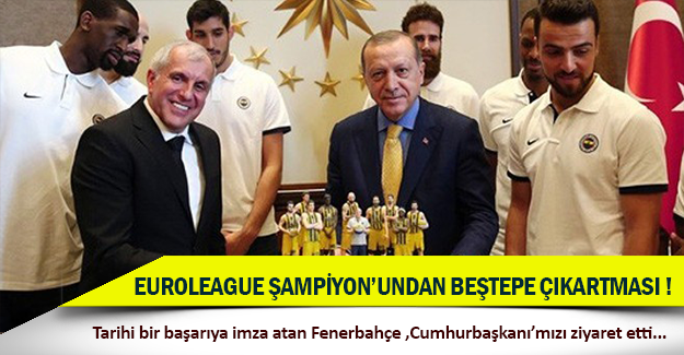 Fenerbahçe'den Cumhurbaşkanı Erdoğan'a ziyaret