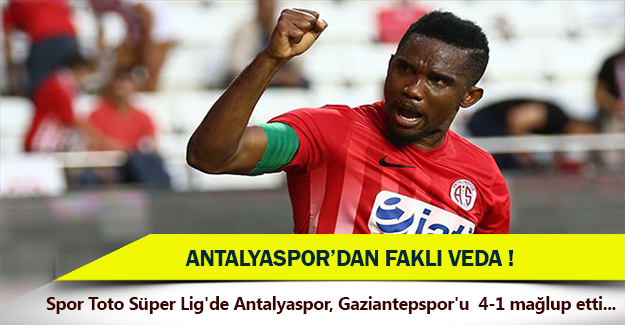 Antalyaspor'dan farklı veda