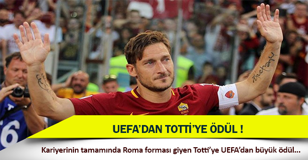 UEFA'dan Totti'ye ödül