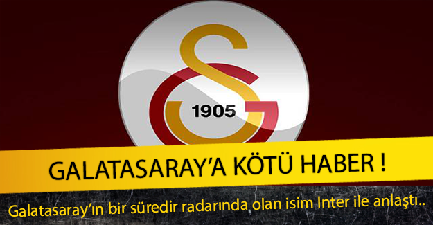 Galatasaray'a Kötü Haber !
