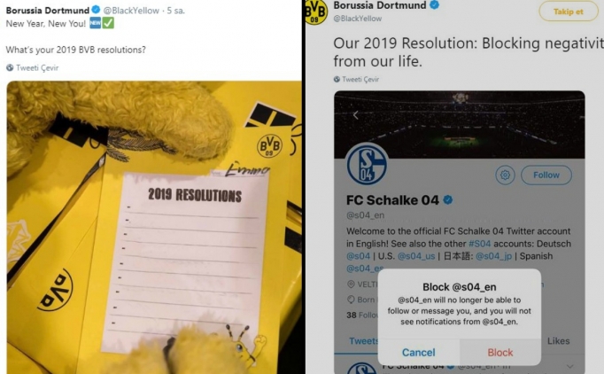 Borussia Dortmund'dan Schalke'ye gönderme !