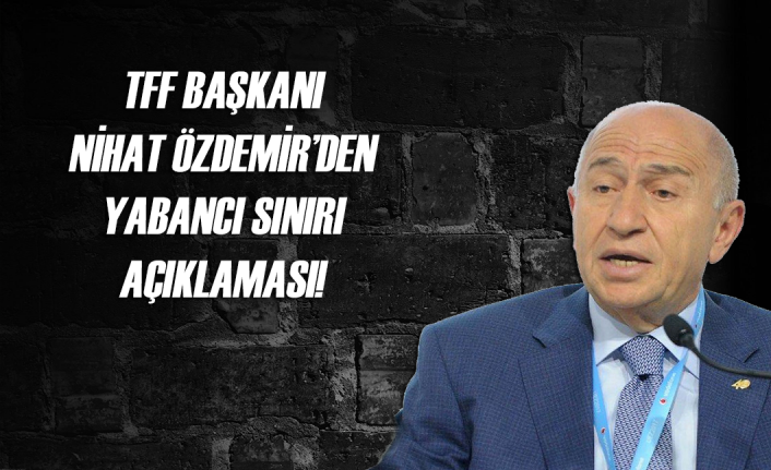 Nihat Özdemir'den yabancı sınırı açıklaması!