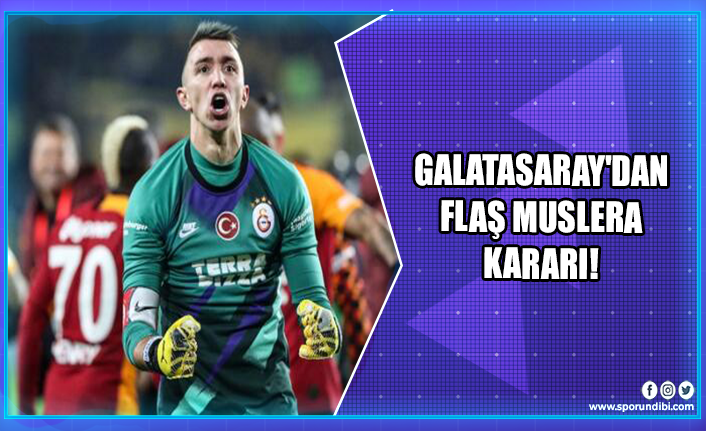 Galatasaray'dan flaş Muslera kararı!