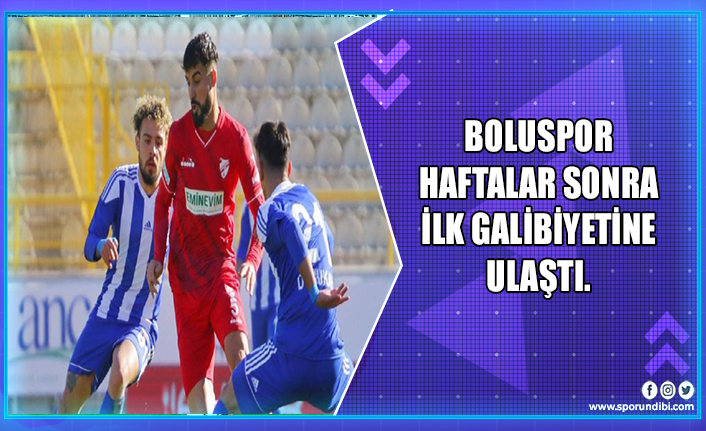 Boluspor evinde Ankaraspor'u 2-0 mağlup etti.