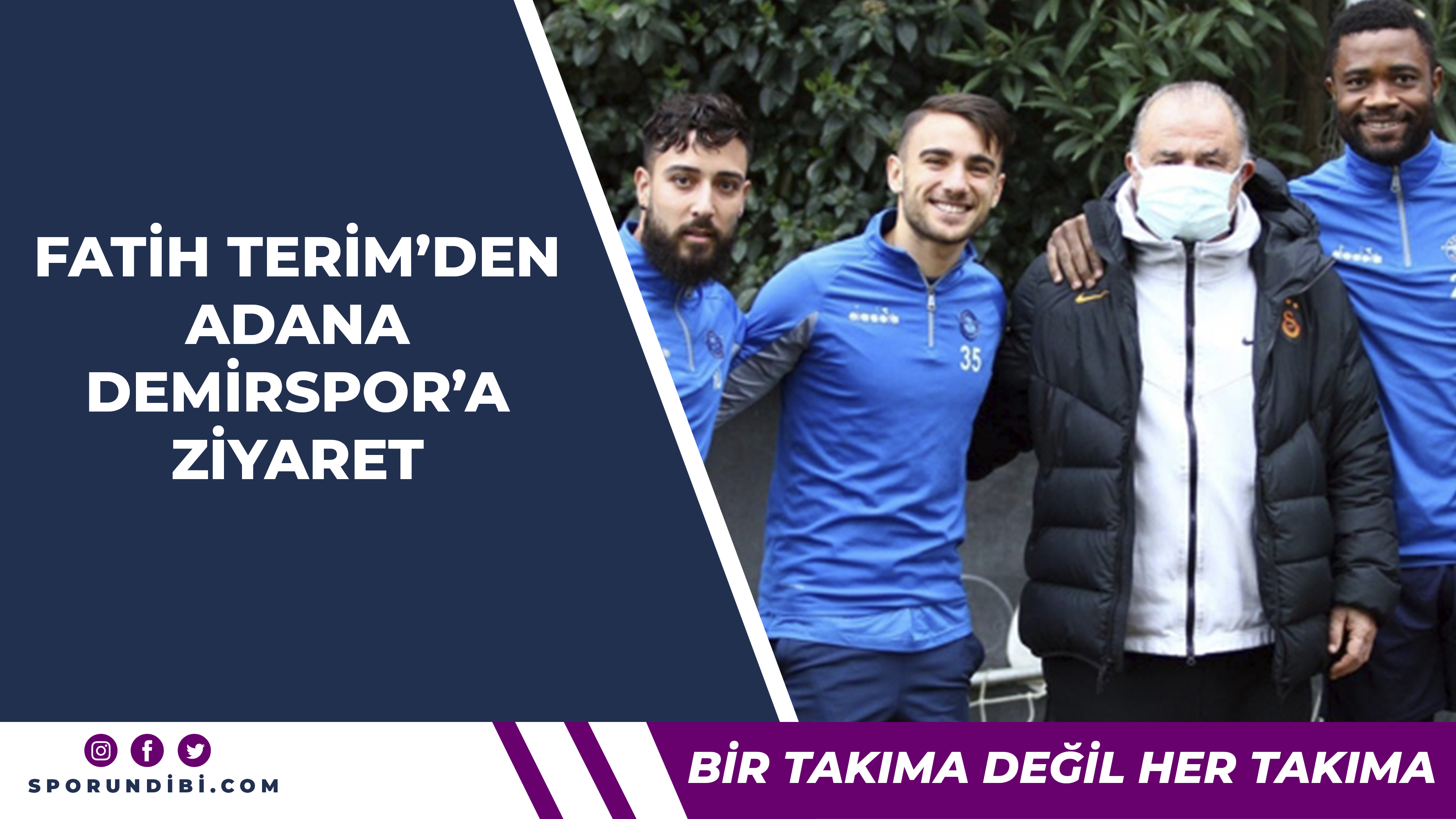Fatih Terim Adana Demirsporlu futbolcular ve teknik ekiple bir araya geldi