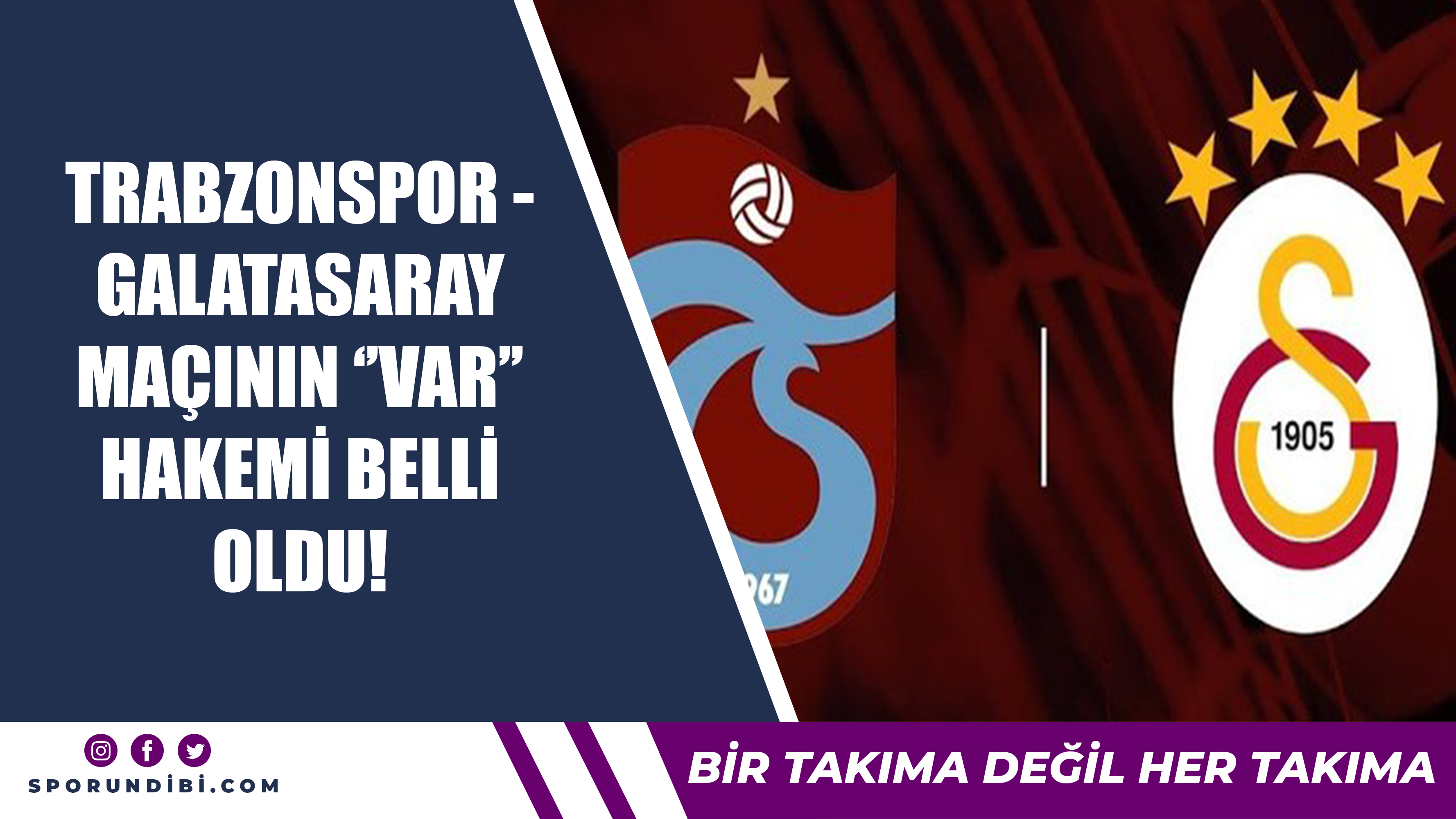 Trabzonspor - Galatasaray maçının VAR hakemi belli oldu!