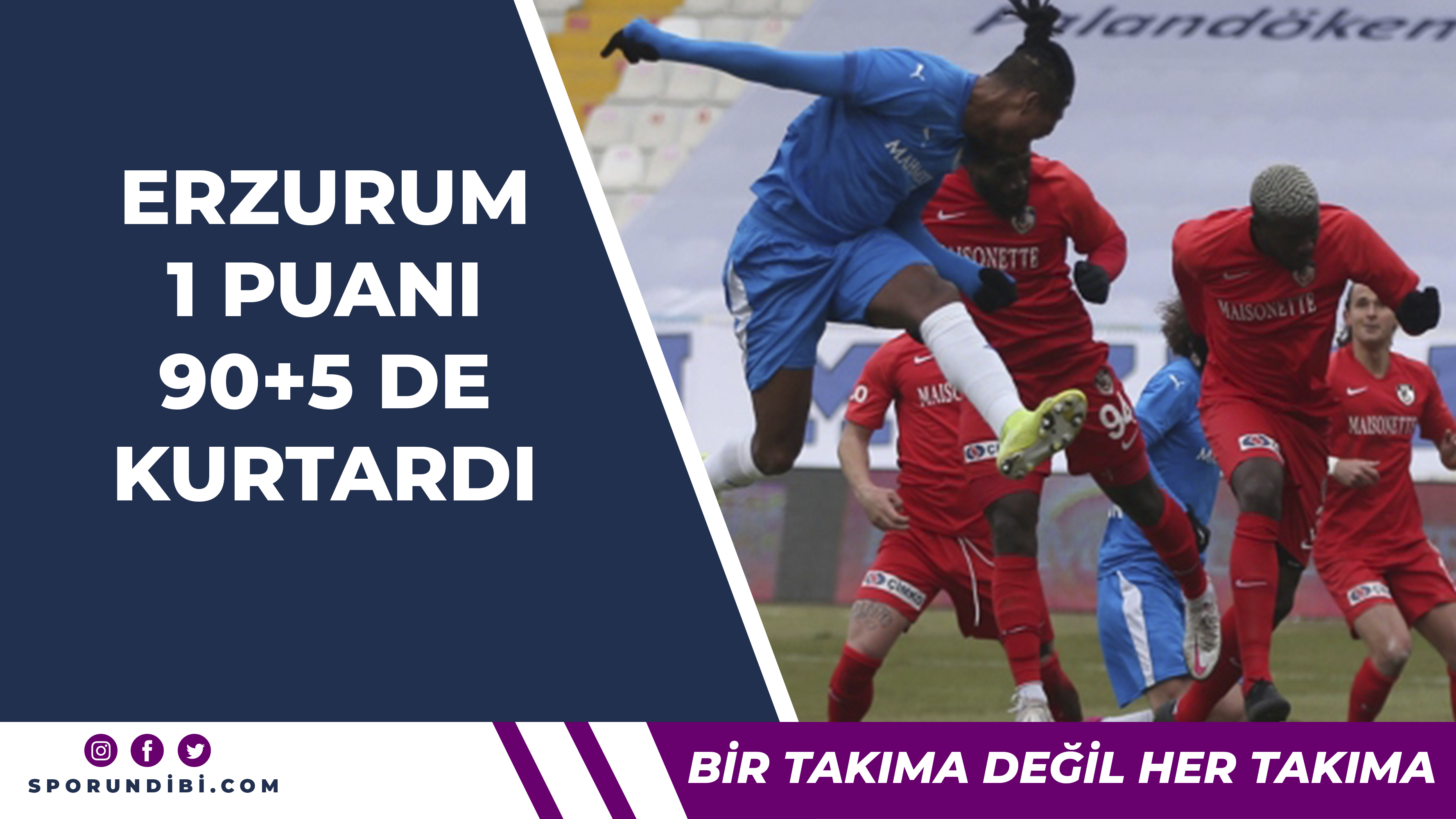 Erzurumspor ile Gaziantep FK puanları paylaştı