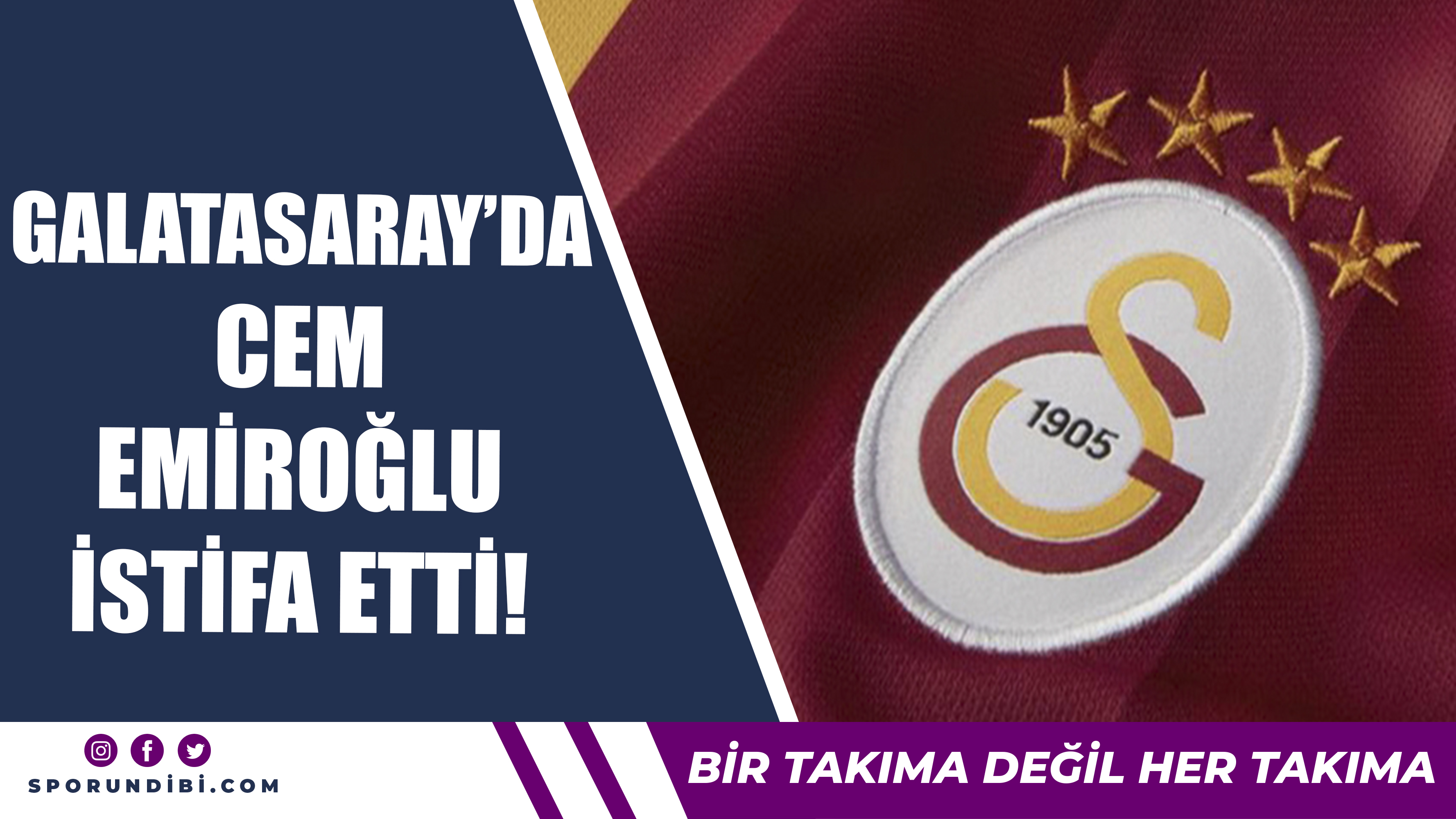 Galatasaray'da Cem Emiroğlu İstifa Etti!