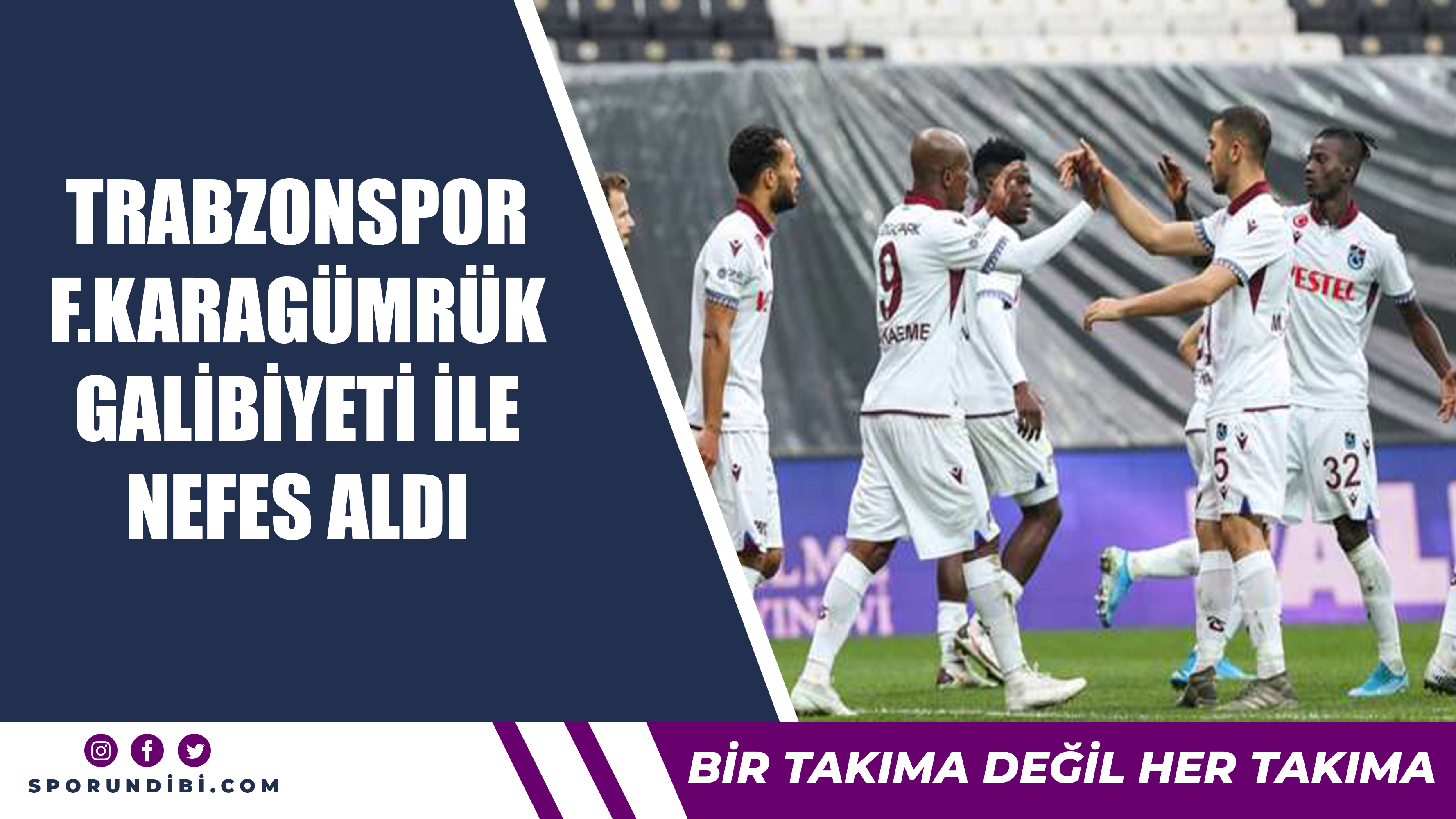 Trabzonspor, Karagümrük galibiyetiyle nefes aldı...
