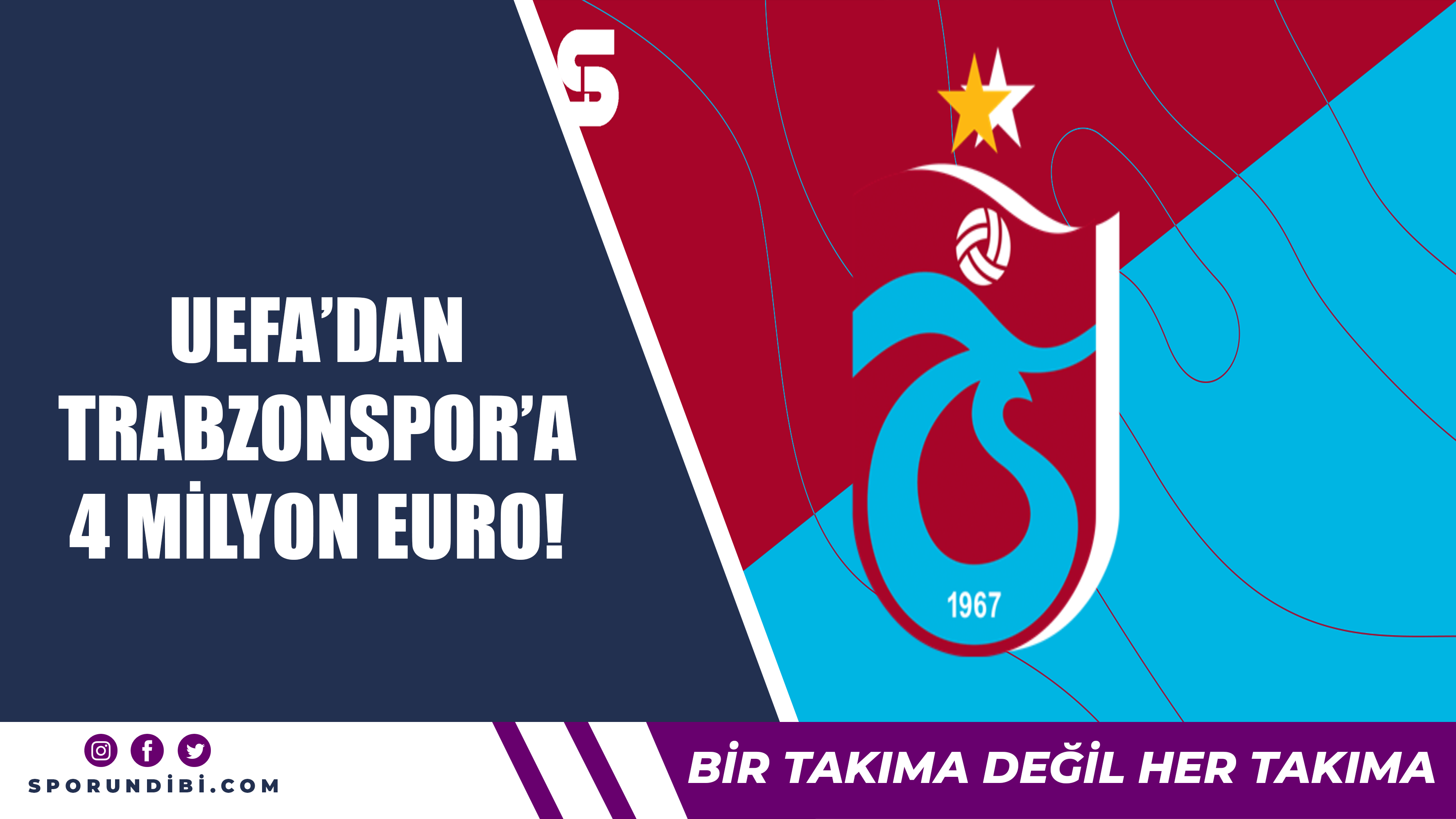 UEFA'dan Trabzonspor'a 4 milyon euro!