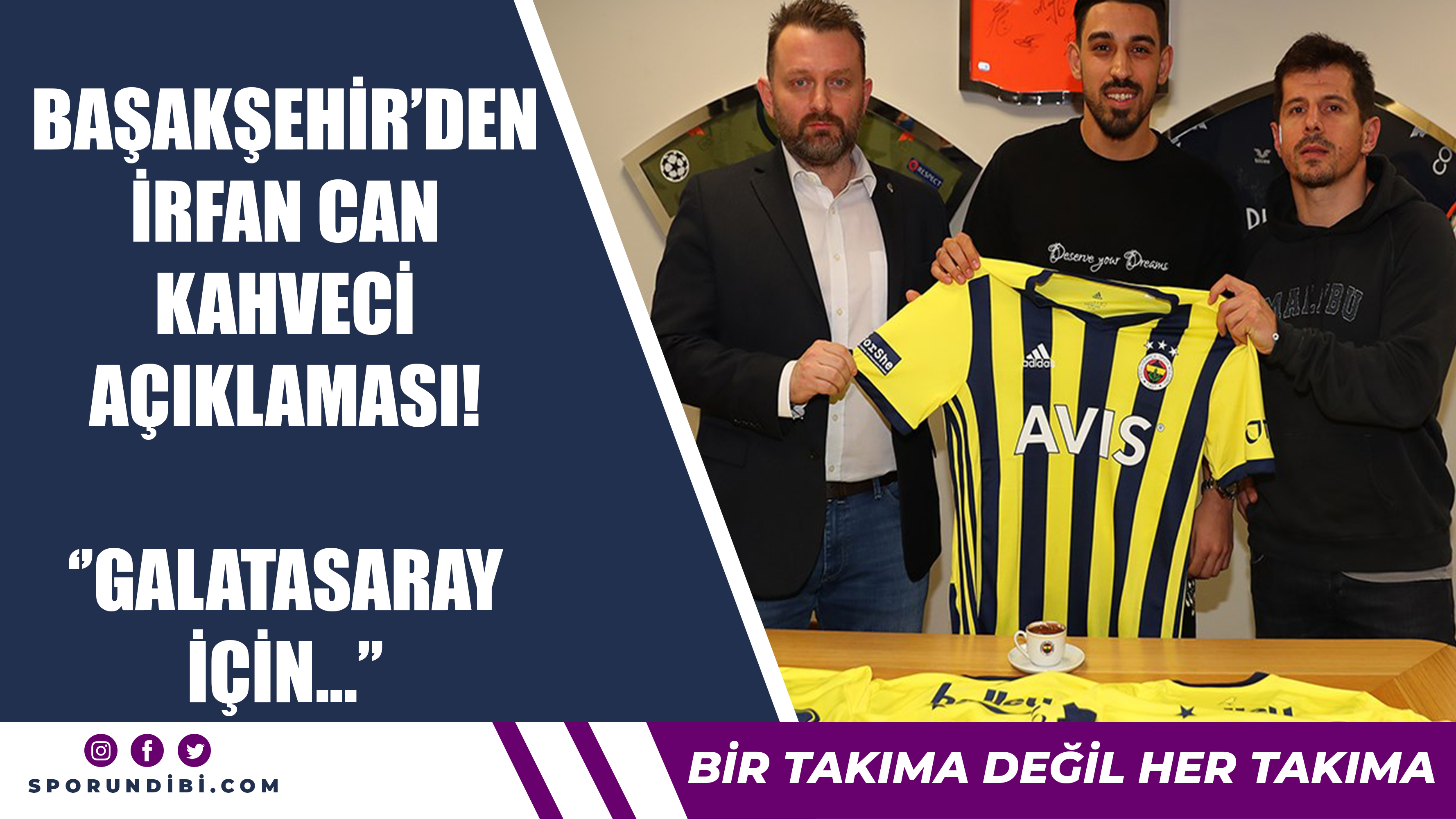 Başakşehir'den İrfan Can Kahveci açıklaması! ''Galatasaray için...''