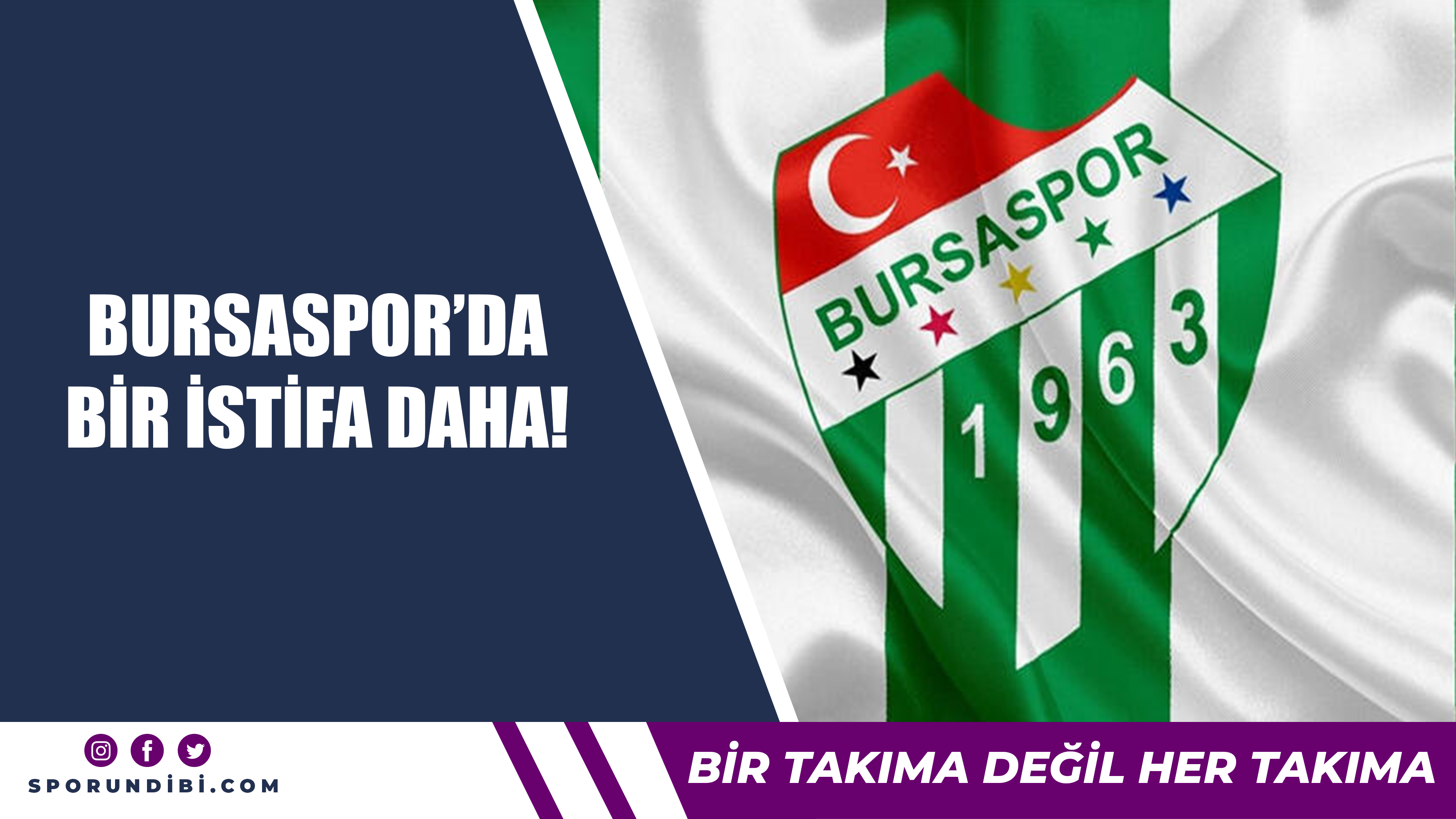 Bursaspor'da bir istifa daha!