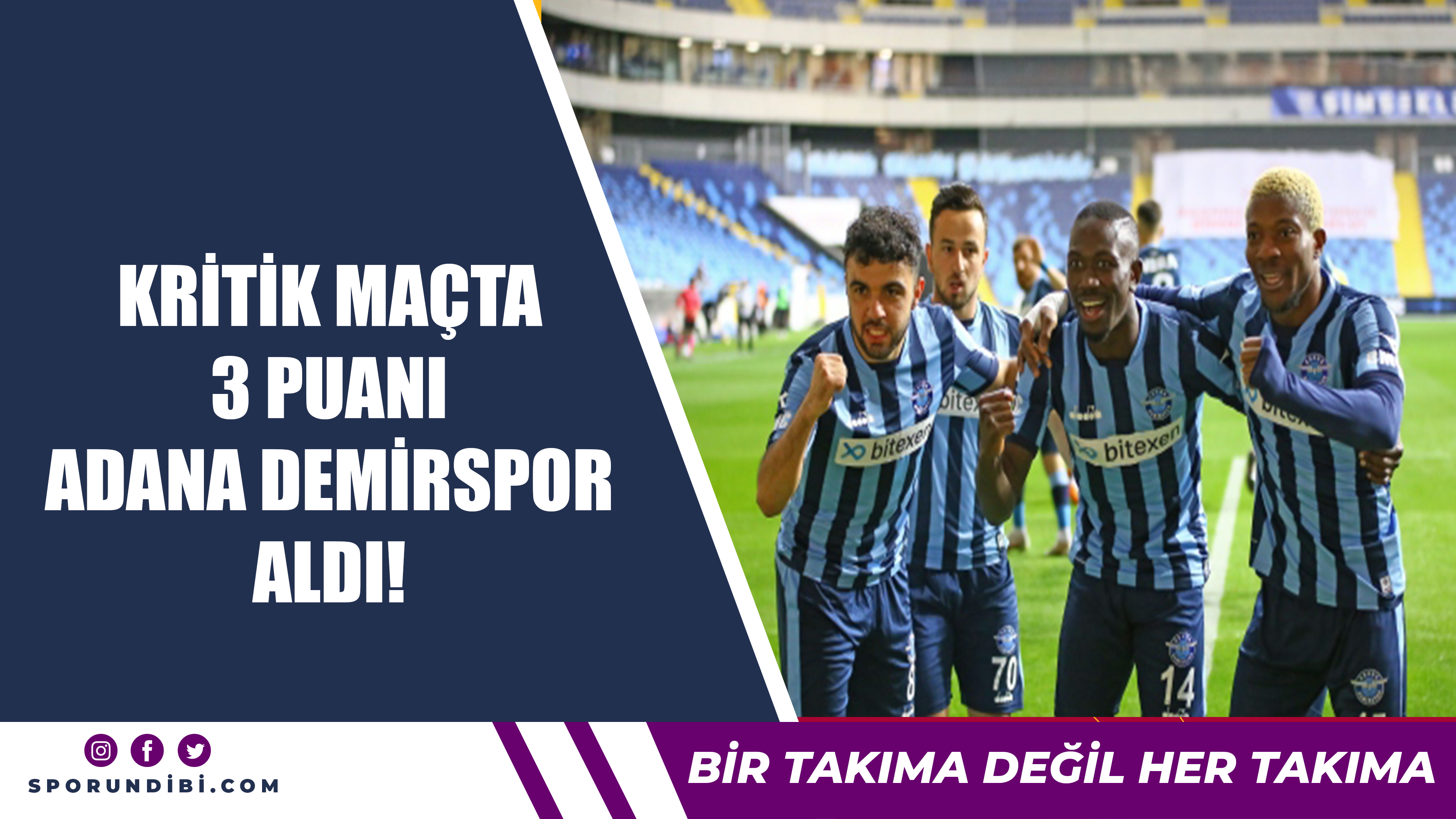 Kritik maçta 3 puanı Adana Demirspor aldı!