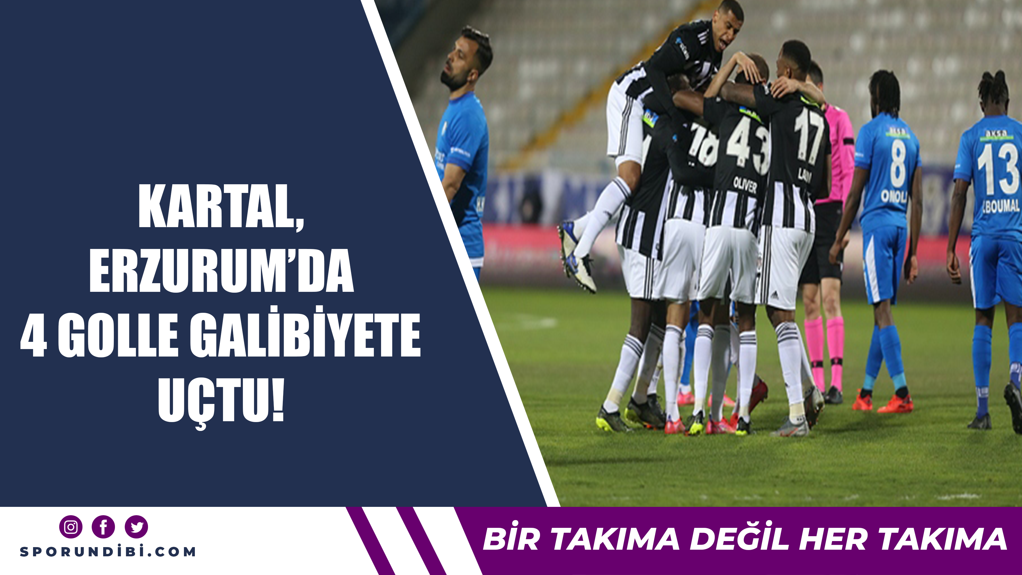 Kartal, Erzurum'da 4 golle galibiyete uçtu!