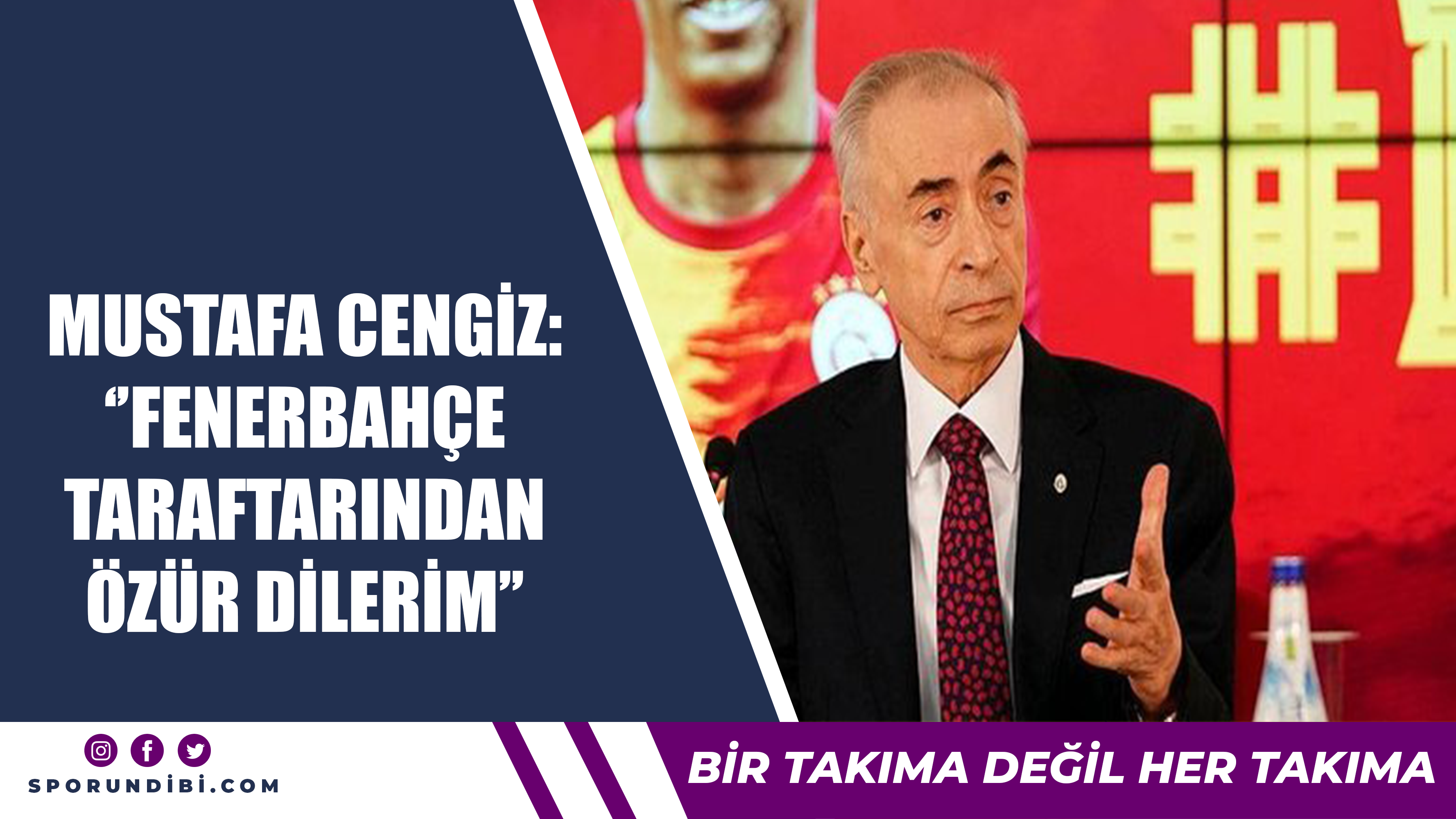 Mustafa Cengiz: ''Fenerbahçe taraftarından özür dilerim''