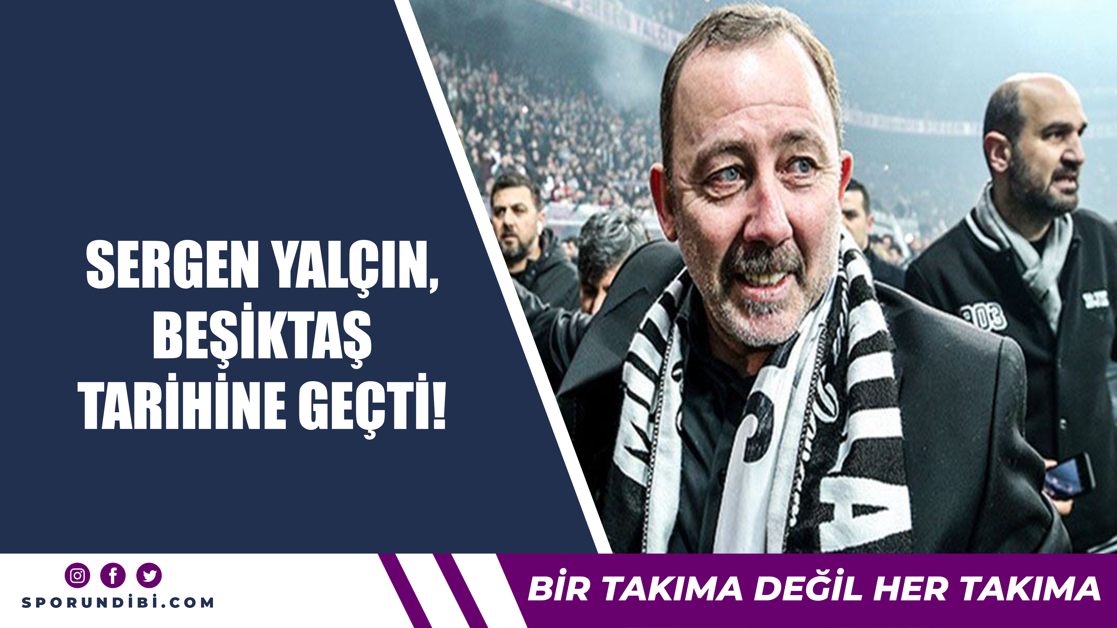 Sergen Yalçın, Beşiktaş tarihine geçti!