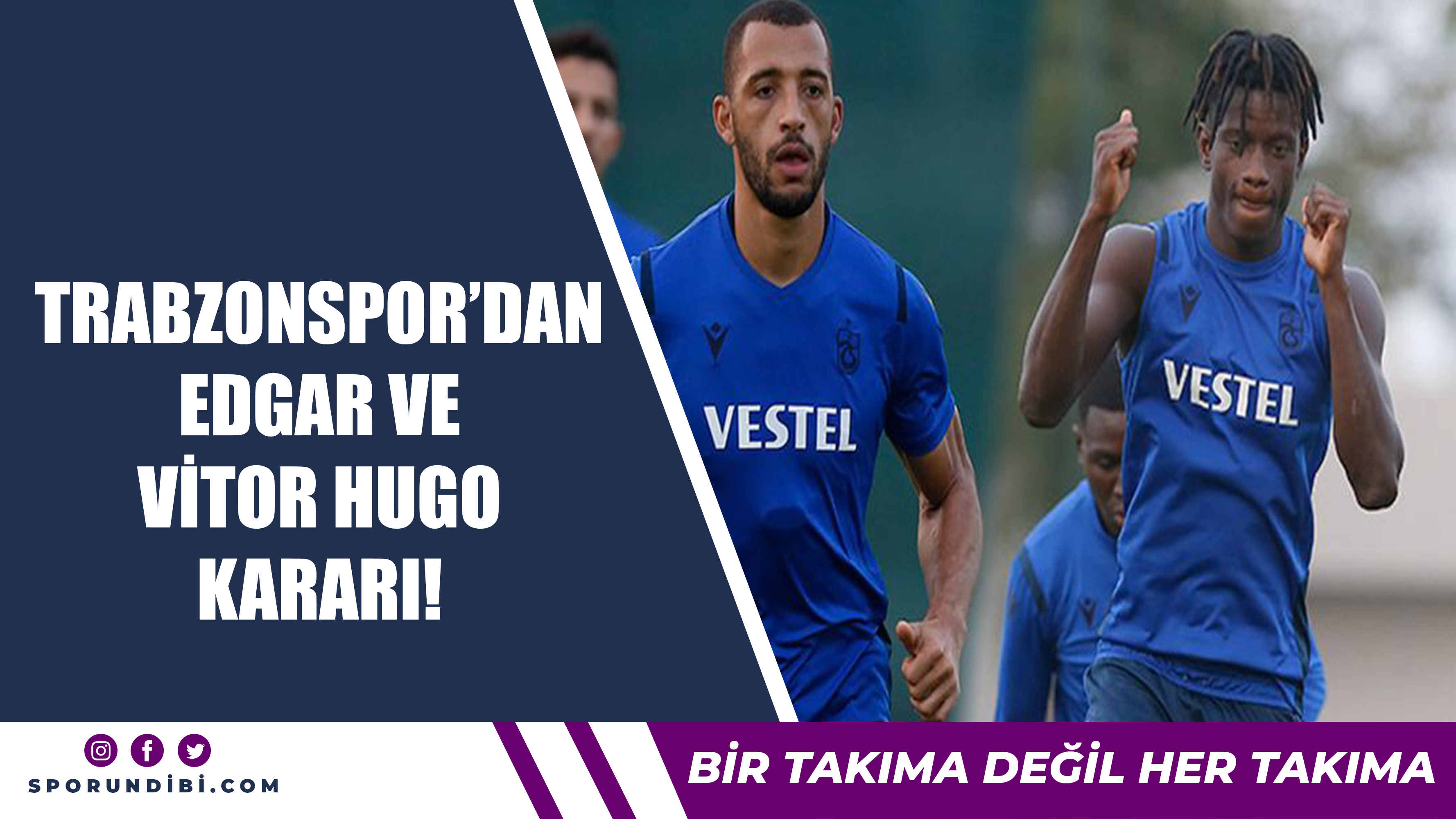 Trabzonspor'dan Edgar ve Hugo kararı!