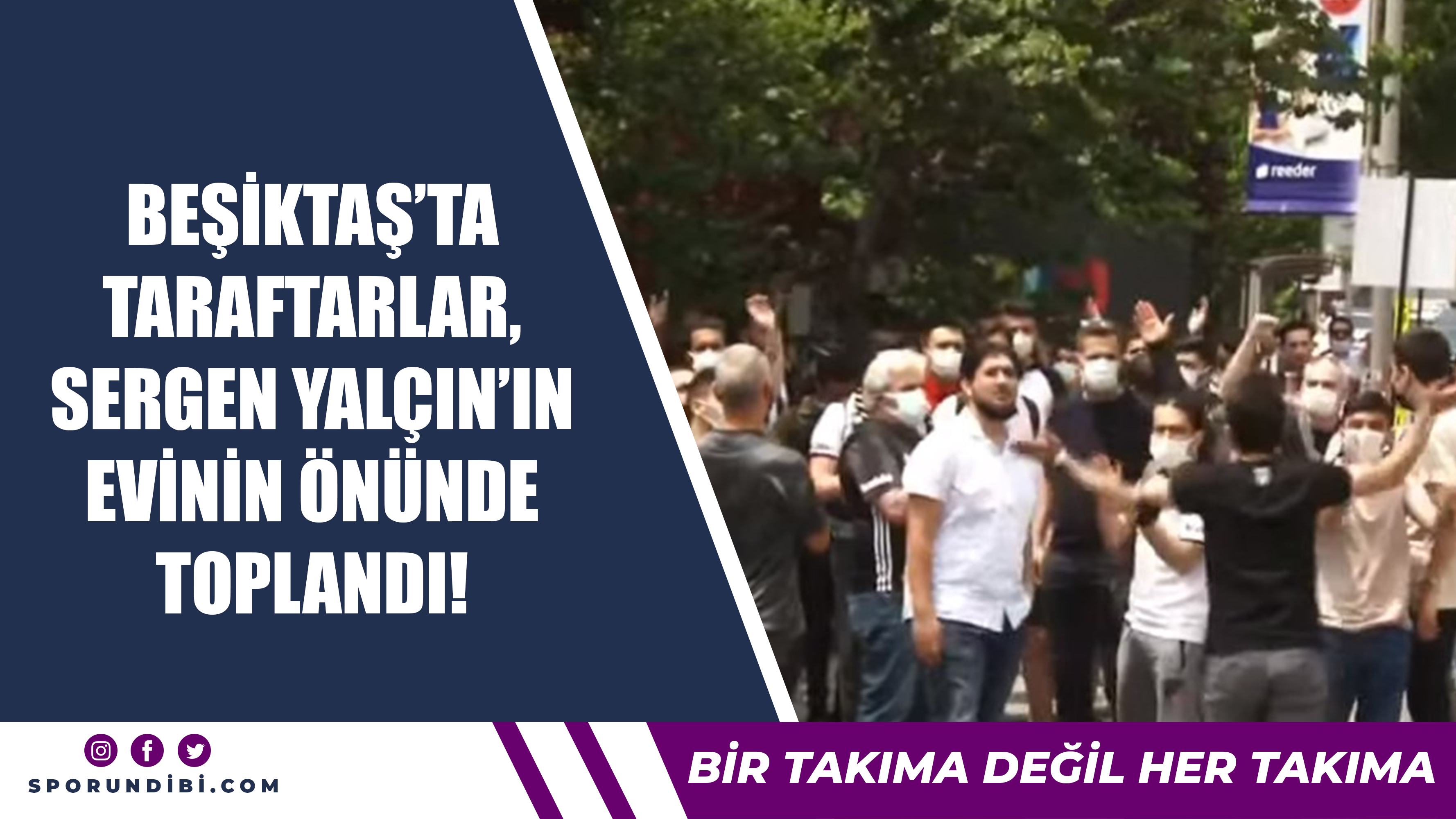 Beşiktaş'ta taraftarlar, Sergen Yalçın'ın evinin önünde toplandı!