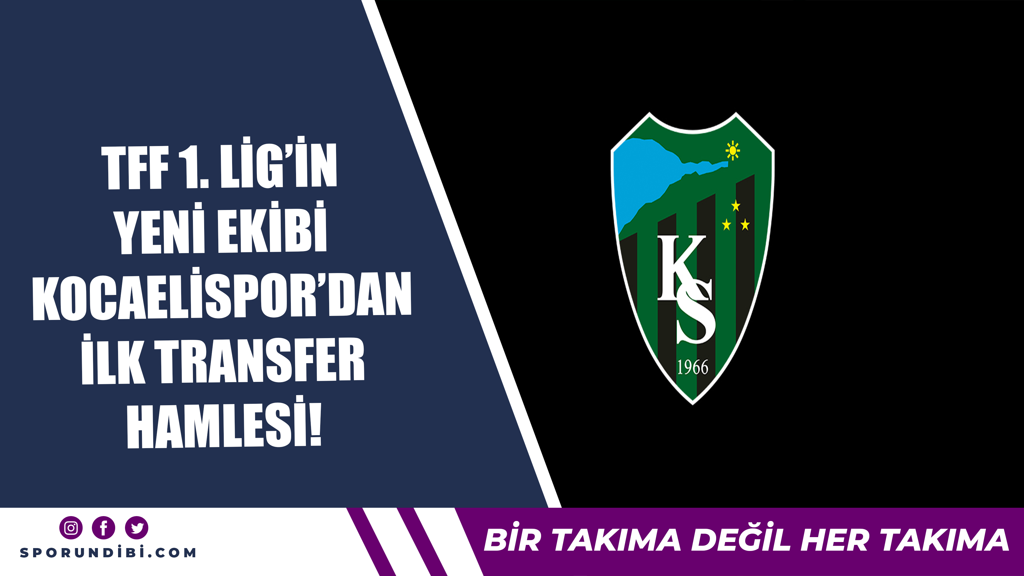 TFF 1. Lig'in yeni ekibi Kocaelispor'dan ilk transfer hamlesi!
