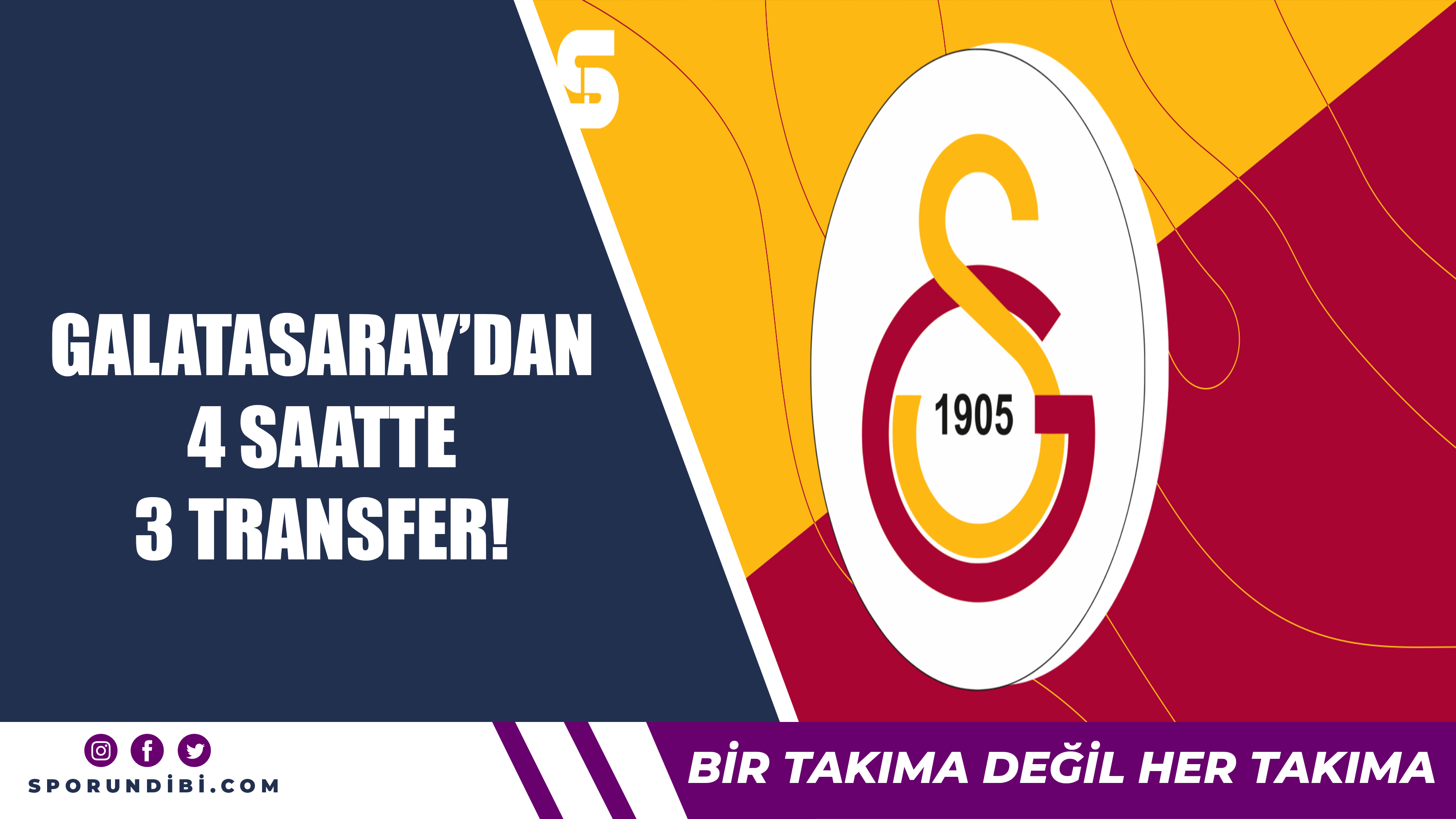 Galatasaray'dan 4 saatte 3 transfer!