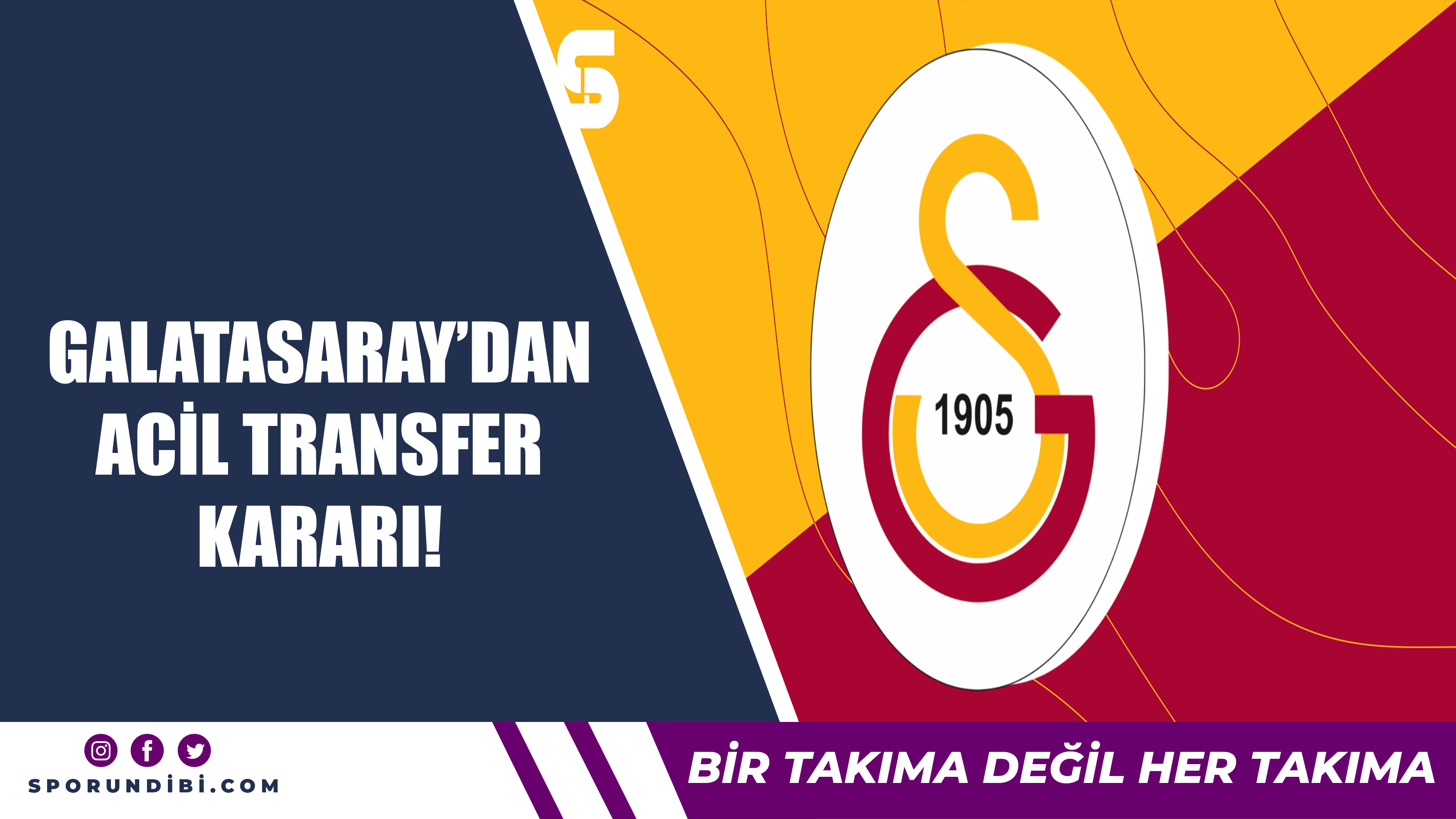 Galatasaray'dan acil transfer kararı!