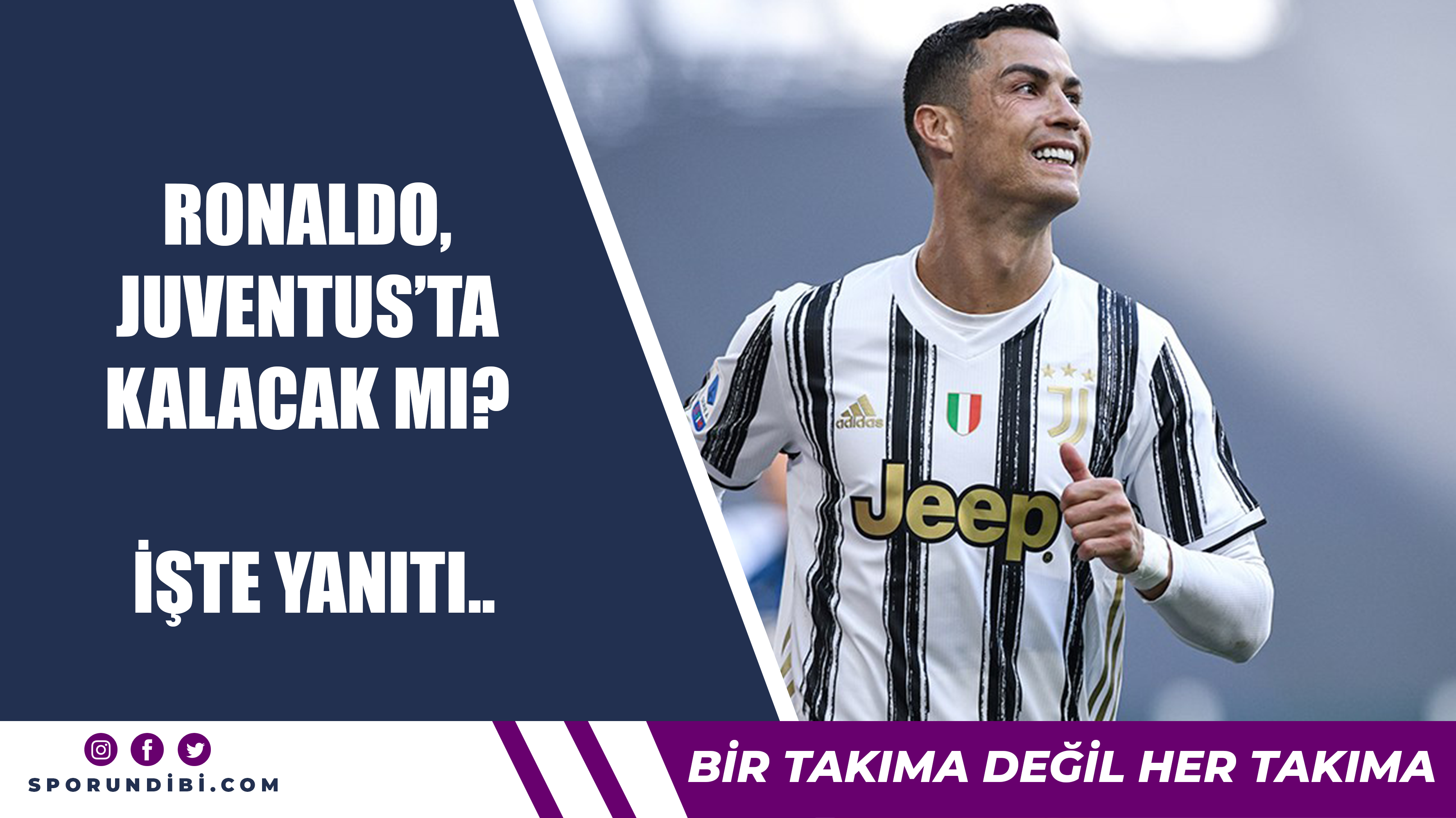 Ronaldo, Juventus'ta kalacak mı? İşte yanıtı...