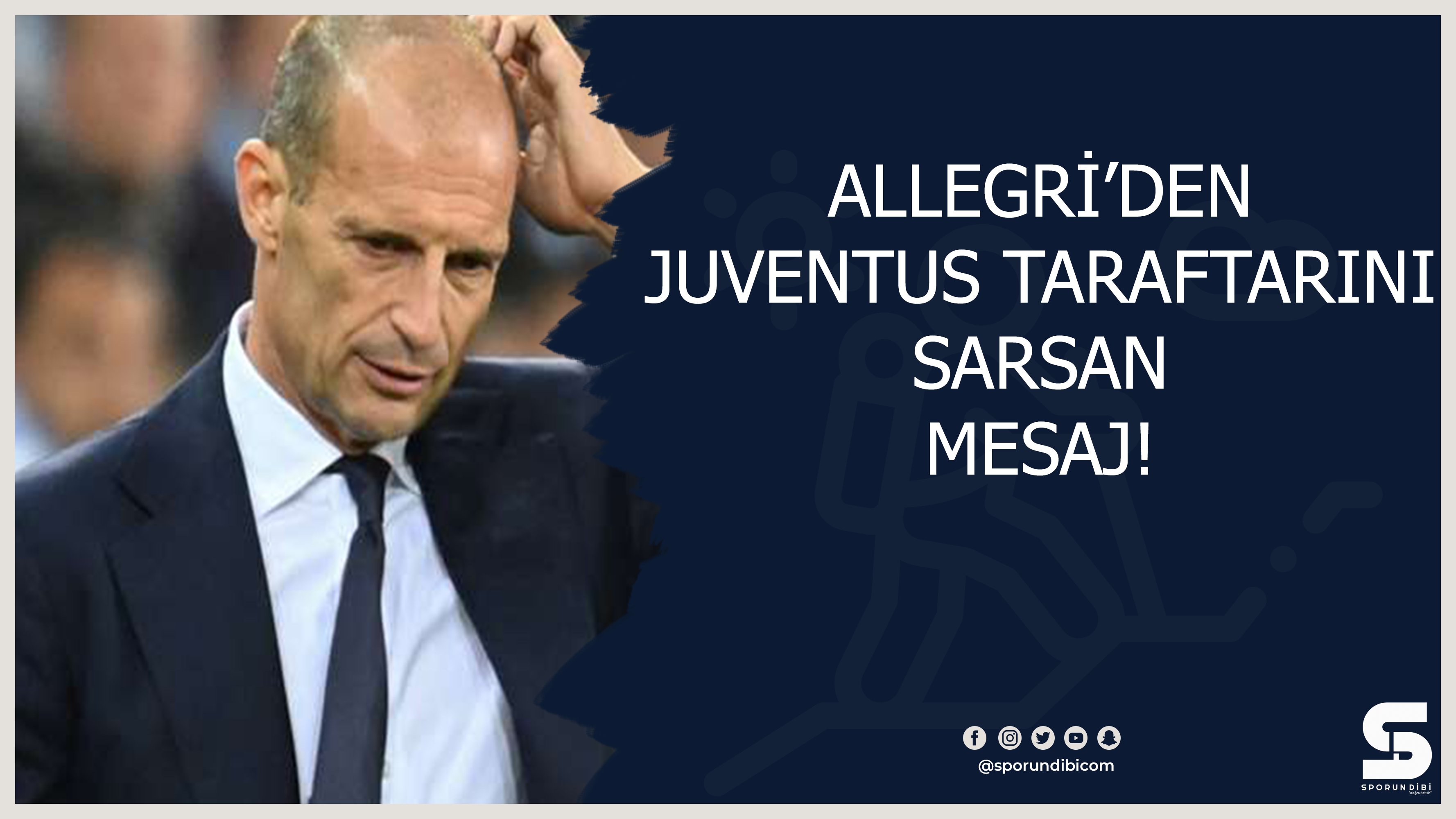 Allegri'den Juventus taraftarını sarsan mesaj!