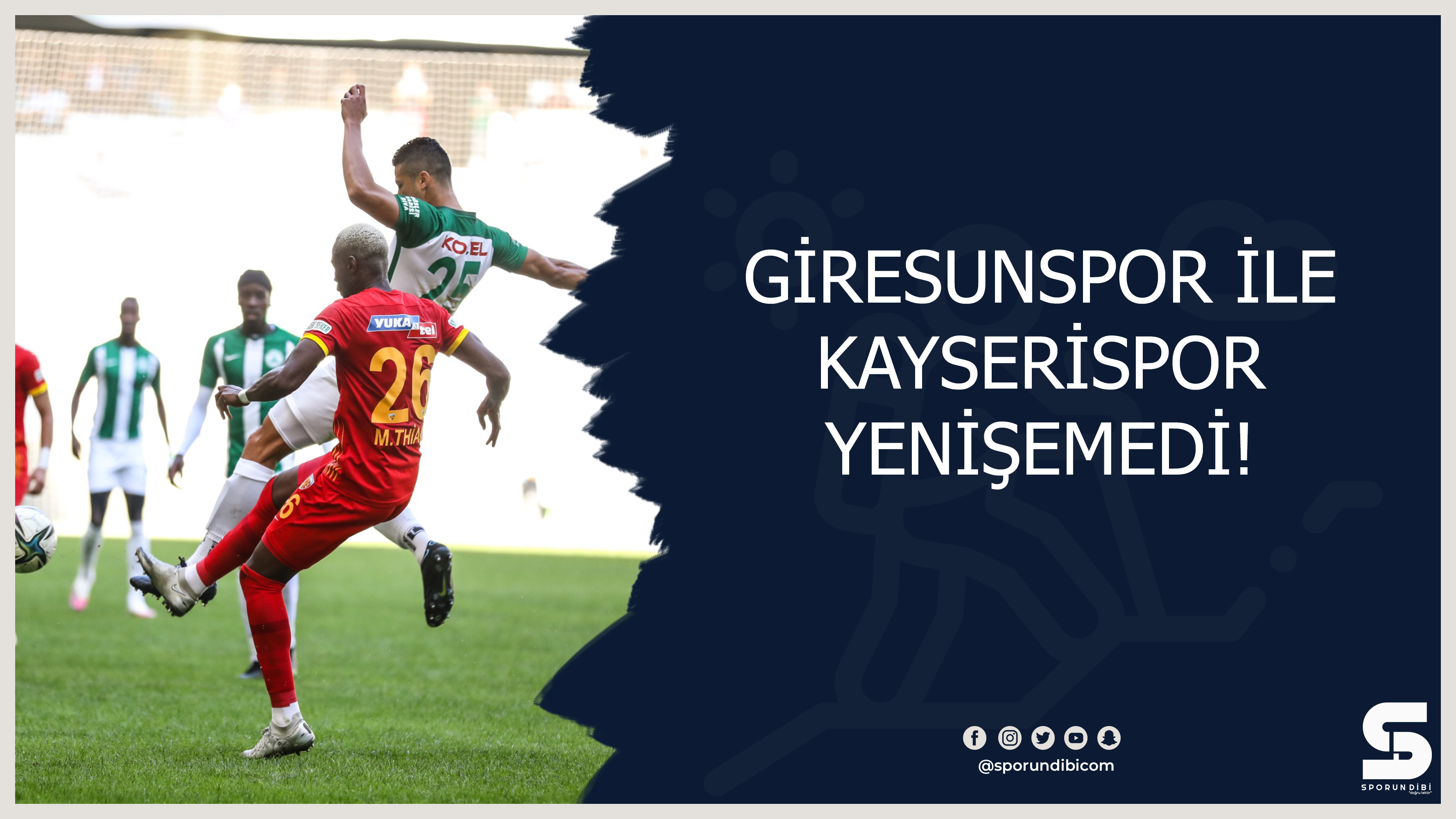 Giresunspor ile Kayserispor yenişemedi!