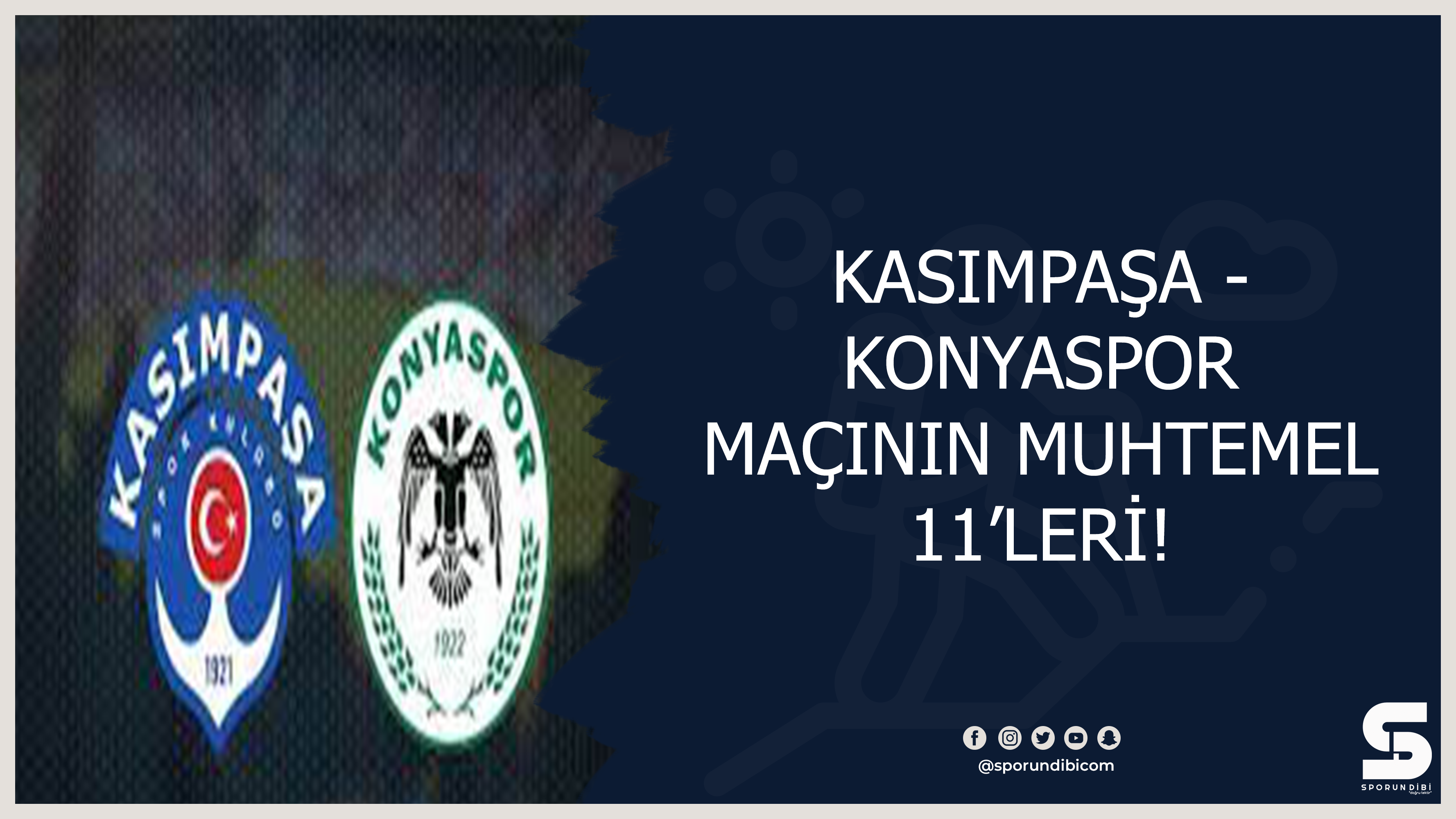 Kasımpaşa-Konyaspor maçının 11'leri belli oldu!