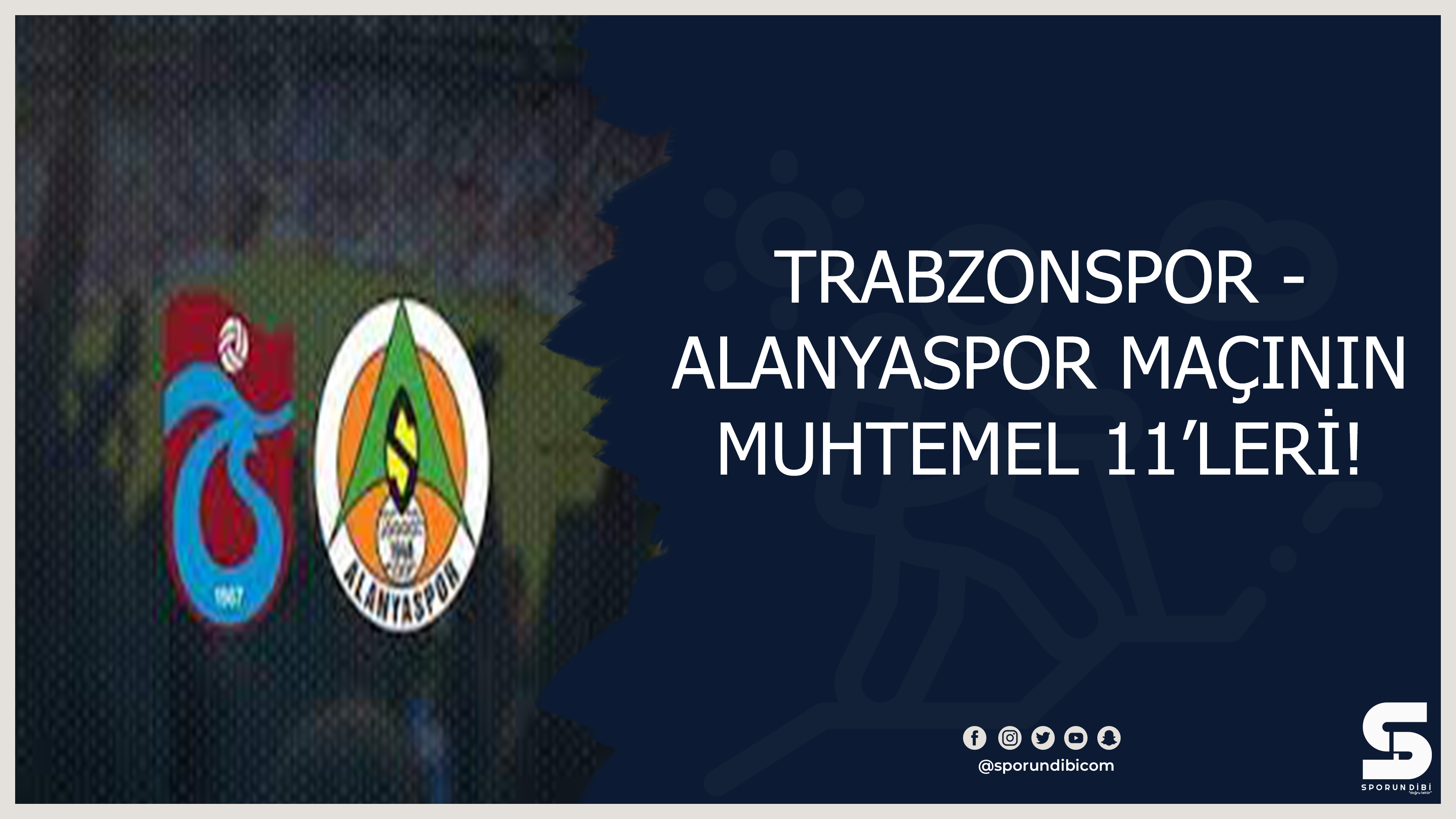 Trabzonspor - Alanyaspor maçının 11'leri belli oldu.