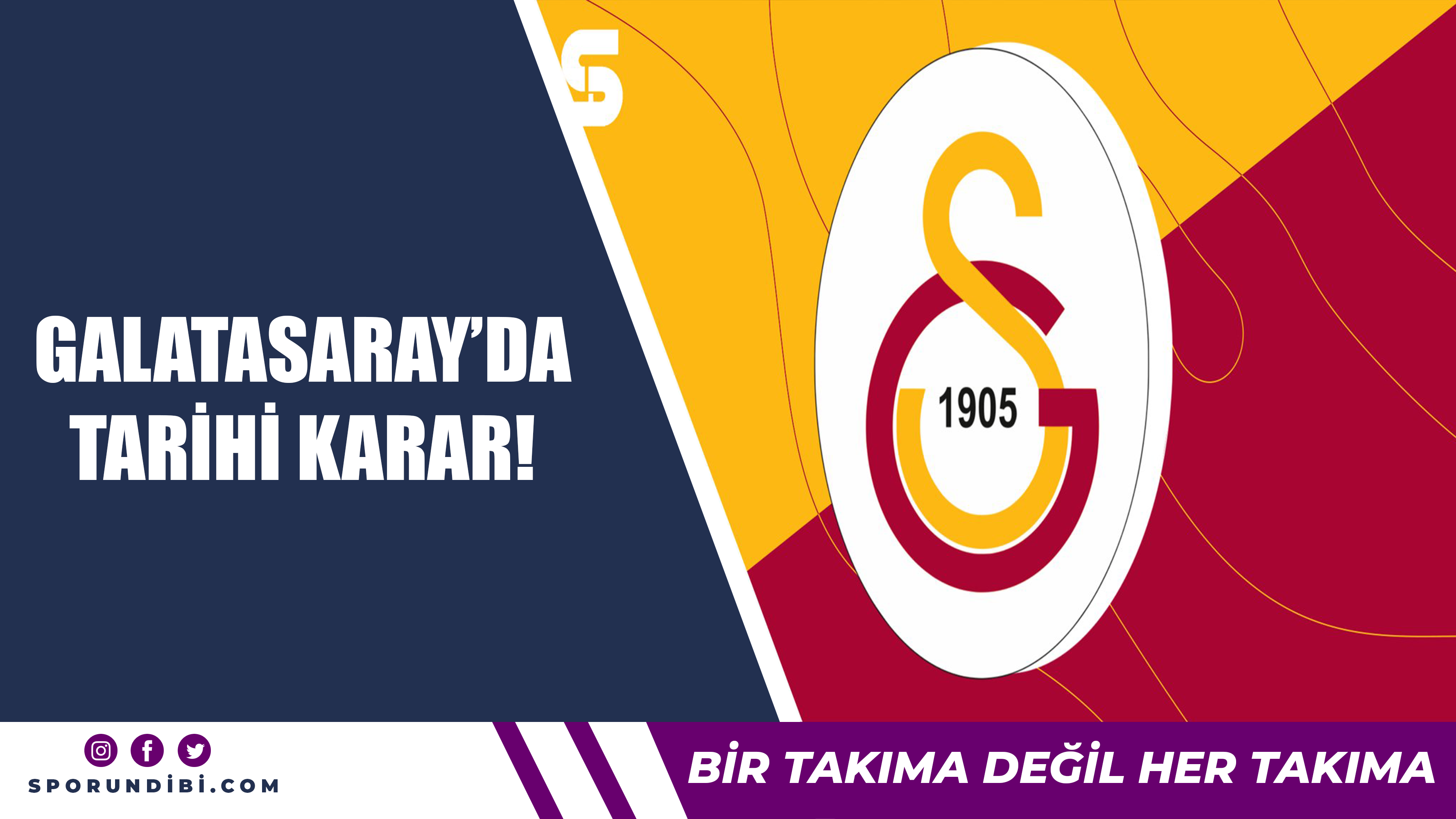 Galatasaray'da tarihi karar!
