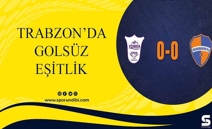 Trabzon'da golsüz eşitlik