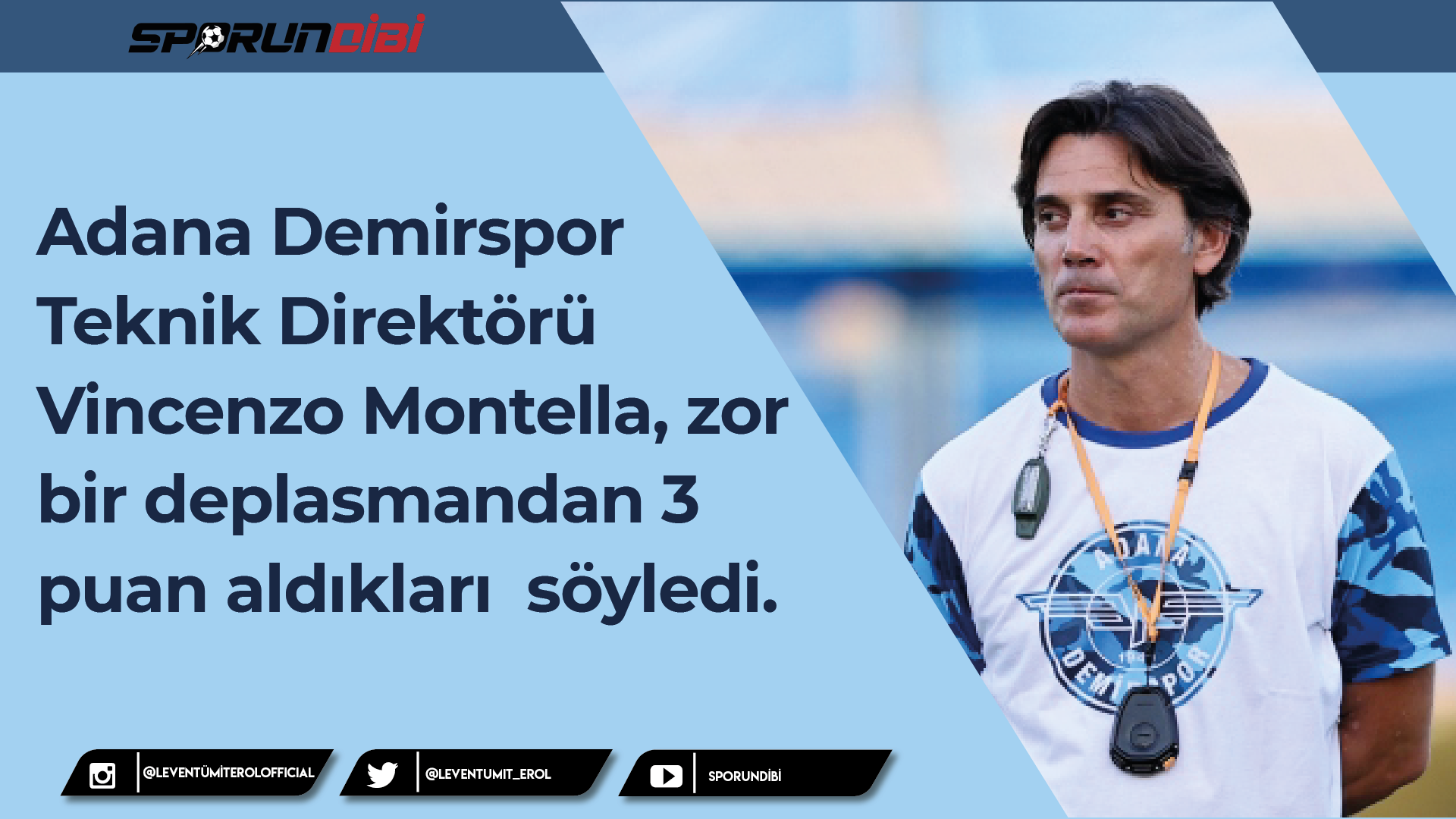 Adana Demirspor Teknik Direktörü Vincenzo Montella....