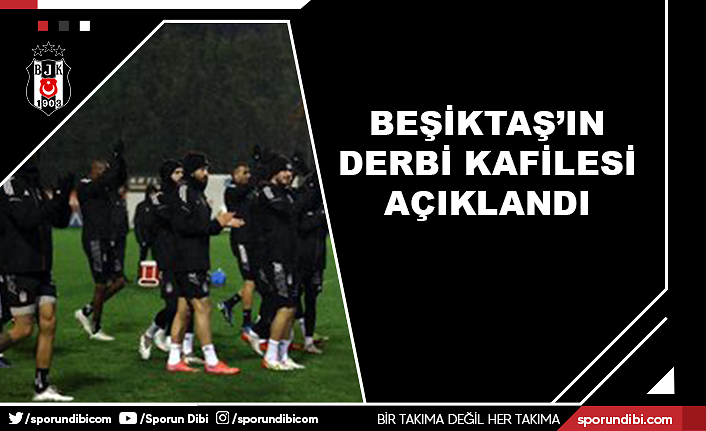 Beşiktaş'ın derbi kafilesi açıklandı