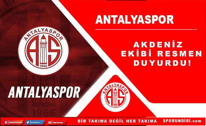 Antalyaspor, resmen duyurdu!