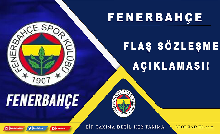 Fenerbahçe'den flaş sözleşme açıklaması!