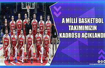 A Milli Basketbol Takımımızın kadrosu açıklandı.