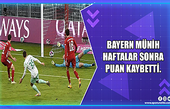 Bayern Münich Werder Bremen ile berabere kaldı.