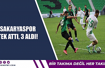 Sakaryaspor tek attı, 3 aldı!