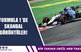 Formula 1'de skandal görüntüler!