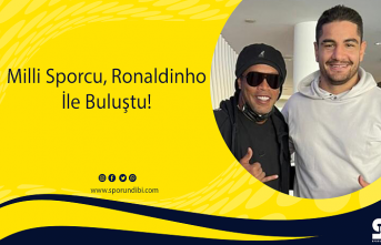Milli Sporcu, Ronaldinho İle Buluştu!