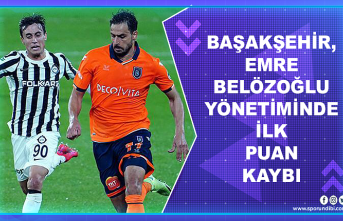 Başakşehir, Emre Belözoğlu yönetiminde ilk puan...