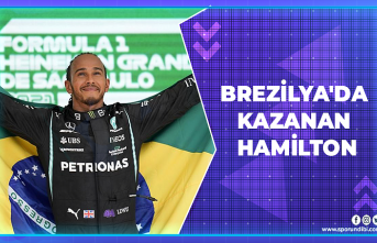 Brezilya'da kazanan Hamilton
