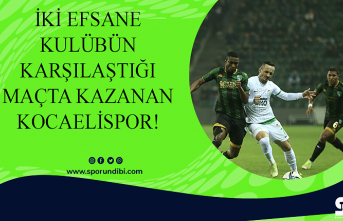 İki efsane kulübün karşılaştığı maçta kazanan...