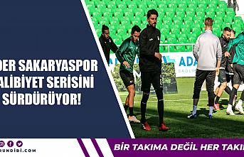 Lider Sakaryaspor galibiyet serisini sürdürüyor!