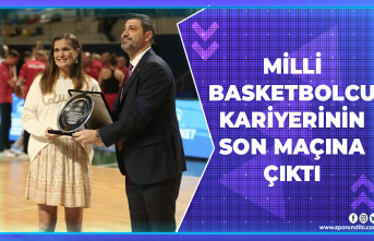 Milli basketbolcu kariyerinin son maçına çıktı