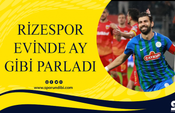 Rizespor evinde AY gibi parladı