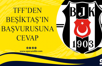 TFF'den Beşiktaş'ın başvurusuna cevap