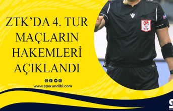 ZTK'da 4. tur maçların hakemleri açıklandı