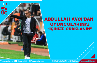 Abdullah Avcı'dan oyuncularına uyarılar